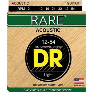 DR <br>RARE Acoustic String 레어 어쿠스틱기타줄 <br>Phosphor Bronze 포스포브론즈 <br>RPM-12, RPM12, 라이트 12-54