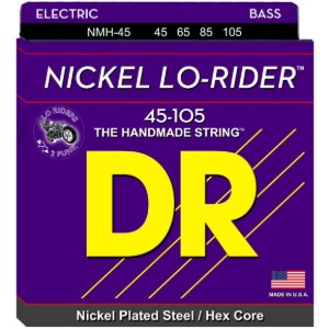 DR 디알 <br>NMH45 NMH-45 로라이더 니켈 4현베이스줄 45105 <br>Nickel LoRider Bass 45-105 <br>헥사코어