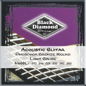 블랙다이아몬드 <br>Blackdiamond <br>N600L 통기타줄 <br>포스포브론즈(12-53)