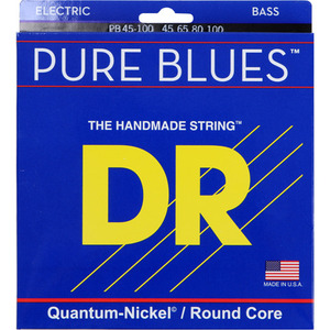 DR 디알 <br>퓨어블루스 45100 베이스줄 <br>PureBlues 45-100 Bass <br>PB45-100,퀀텀니켈,라운드코어