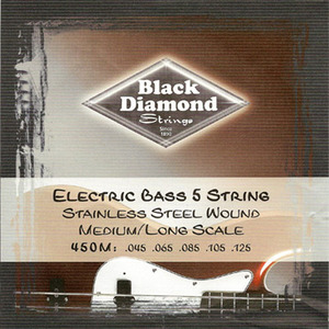블랙다이아몬드 <br>Blackdiamond <br>베이스줄5현/스테인레스 <br>045-125/N450M