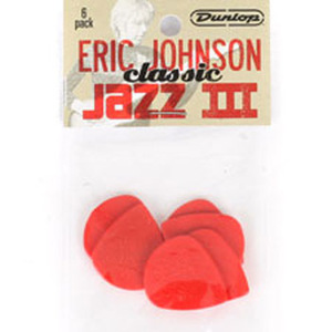 DUNLOP 던롭 <br>에릭존슨 재즈3 피크 6개 <br>Eric Johnson Classic JazzIII (6)